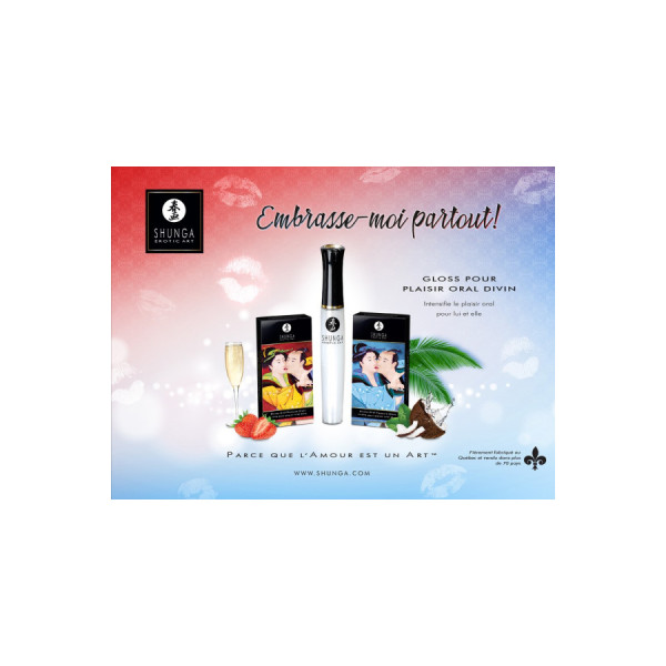 Gloss de plaisir oral fraise vin pétillant 10ml 